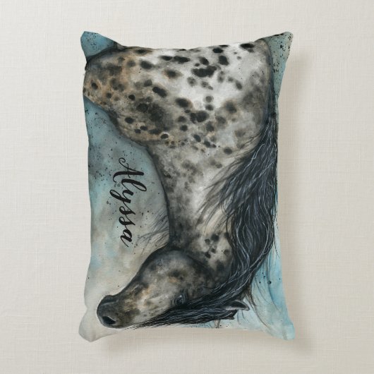 アパロオサホースバイビアレ名前をカスタムする枕 アクセントクッション (正面(垂直))