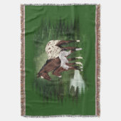 アパロオサホースマーレアンドフォール スローブランケット (正面縦)