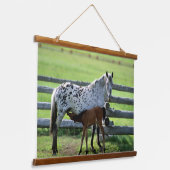 アパロオサマーレアンド子馬ホース 吊り下げ型タペストリー (傾斜あり)