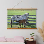 アパロオサマーレアンド子馬ホース 吊り下げ型タペストリー (寝室)