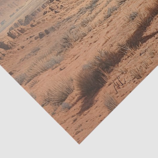 アパロオサ馬絵を描馬砂漠の風光明媚なデクページ 薄葉紙 (詳細)