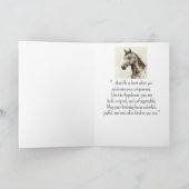 アパロオーサ馬パーソナリティ誕生日 カード (内部)