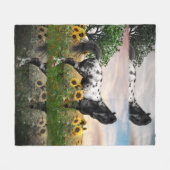 アパローサホースフリースブランケット フリースブランケット (正面(横))