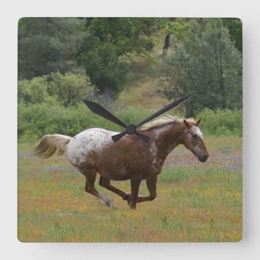 アパローサ時計 スクエア壁時計 (正面)