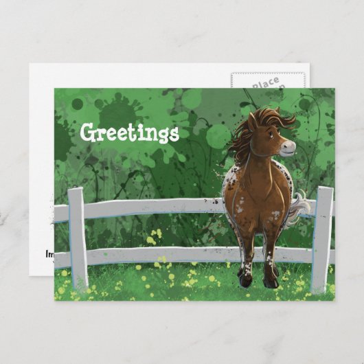 アパロ色彩の鮮やかサポニー ポストカード (正面/裏面)