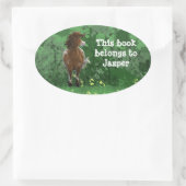 アパロ色彩の鮮やかサポニー 楕円形シール (バッグ)