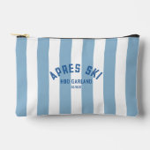アパーススキー2025ブルーカバナストライプ アクセサリーポーチ (正面)