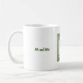アパーソナライズされたイ結婚ルッ賛美グ  コーヒーマグカップ (左)