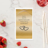 アパーソナライズされたエレガントーチゴールデン50周年記念 (インサイチュ)