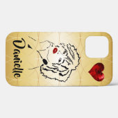 アパーソナライズされたフかわいらしリカ女性iPhone 12ケース Case-Mate iPhoneケース (裏面 (横))