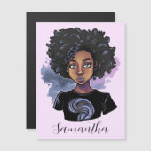 アパーソナライズされたフきらめくリカ人女性 (正面/裏面)