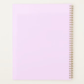 アパーソナライズされたフきらめくリカ人女性 プランナー手帳 (裏面)