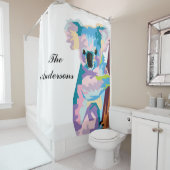 アパーソナライズされたポップ・アートのカラフルートコアラ シャワーカーテン (インサイチュ)