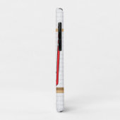 アパーソナライズされた赤と白イスホッケージャージー Case-Mate iPhoneケース (裏面/左)