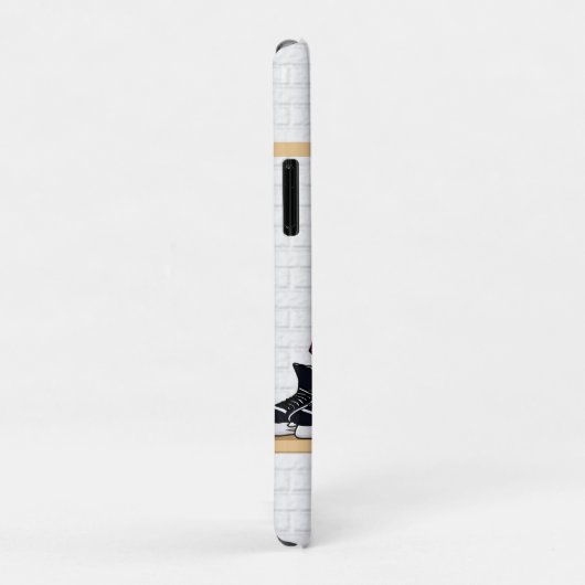 アパーソナライズされた赤と白イスホッケージャージー Case-Mate iPhoneケース (裏面/右)