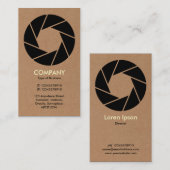 アパーチャ – 厚紙 名刺 (正面/裏面)