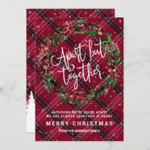 アパートが一緒にフローラリースフランネルクリスマス