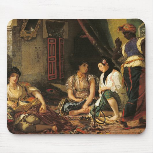 アパートのアルジェ、1834年の女性 マウスパッド (正面)