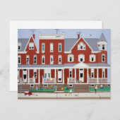 アパートの並ぶポストカード ポストカード (正面/裏面)