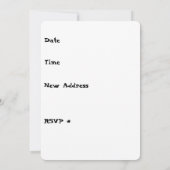 アパートの暖まるパーティの招待状 招待状 (裏面)