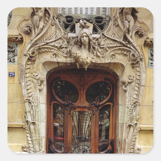 アパートメントへの入り口 スクエアシール (正面)