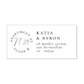 アパートメントナンバー差出人住所 セルフインキングスタンプ (デザイン)