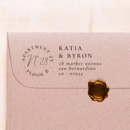 アパートメントナンバー差出人住所 セルフインキングスタンプ