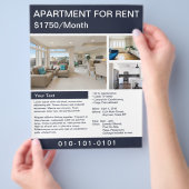 アパートメントフォーレントフライヤー チラシ (手)