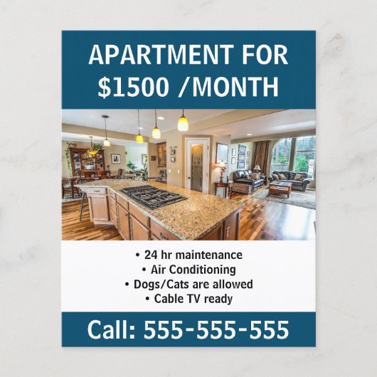 アパートメントフォーレ実在ントエテートマーケティング チラシ (正面)