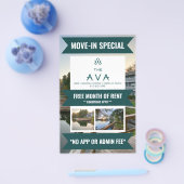 アパートメントムーインフライヤー チラシ (シングル)