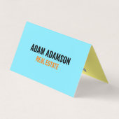 アパートメント&ハウス実在 – エステートブローカーQRフォールディング 名刺 (裏面)