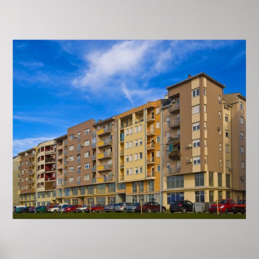 アパート建物 ポスター (正面)