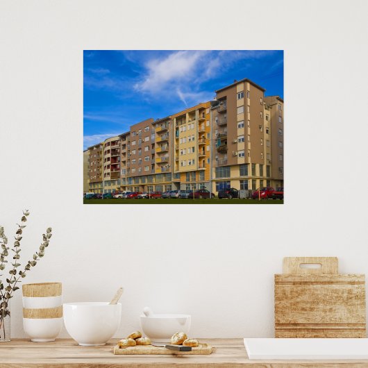 アパート建物 ポスター (キッチン)