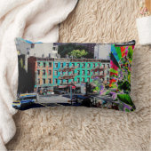 アパ伝統的ート建物マンハッタンニューヨーク ランバークッション (ブランケット)