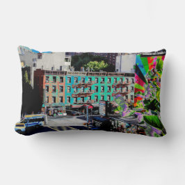 アパ伝統的ート建物マンハッタンニューヨーク ランバークッション