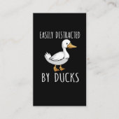 アヒおもしろいル好きの鳥を見るファン 名刺 (正面)