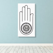 アヒムサのジェインの象徴 キャンバスプリント (インサイチュ (ウッドフロア))