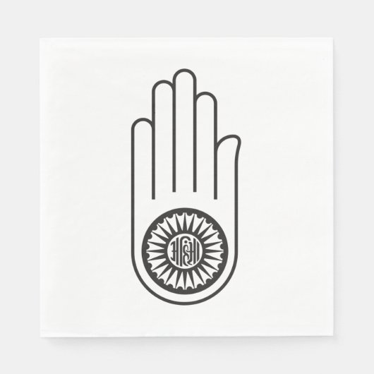 アヒムサのジェインの象徴 スタンダードランチョンナプキン (正面)