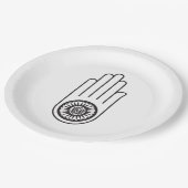 アヒムサのジェインの象徴 ペーパープレート (アングル)