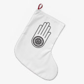 アヒムサのジェインの象徴 ラージクリスマスストッキング (正面 (吊り時))