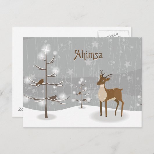 アヒムサホリデートナカイ シーズンポストカード (正面/裏面)