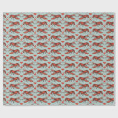 アヒルおもしろいエッグブルーあなたはマイロブスターロマンス ラッピングペーパー (フラット)