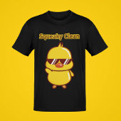 アヒルおもしろいキークリーンアニマルプリントコメディメンズズ Tシャツ