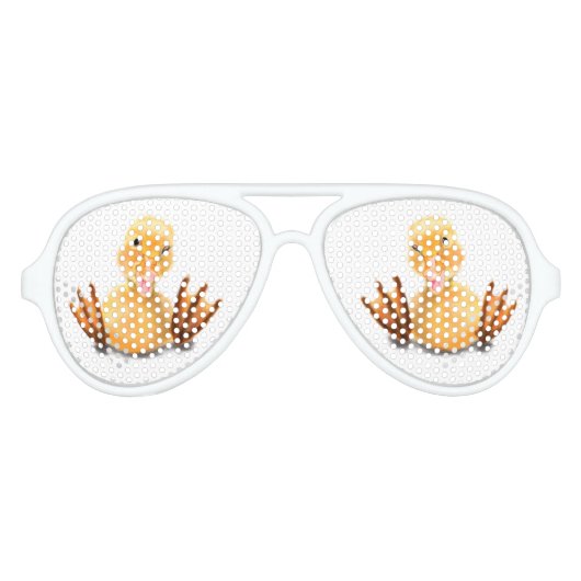 アヒルおもしろいサングラス アビエーターサングラス (正面)