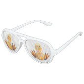 アヒルおもしろいサングラス アビエーターサングラス (アングル)