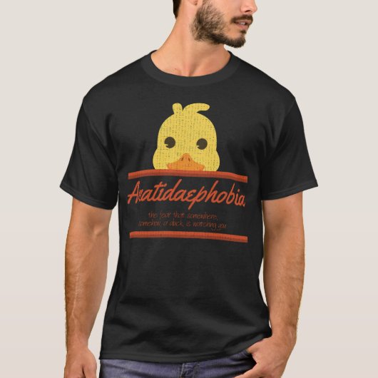 アヒルおもしろいファーム動物Anatidaebiophyアヒルの水 Tシャツ (正面)