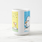 アヒルおもしろいマンコーヒーマグ コーヒーマグカップ (中央)