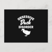 アヒルおもしろい狩りの奇妙な強迫性鴨の病気 案内ポストカード (正面)