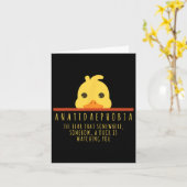 アヒルおもしろい狩りアナティダエフォリファーム動物アヒル カード (黄色い花)