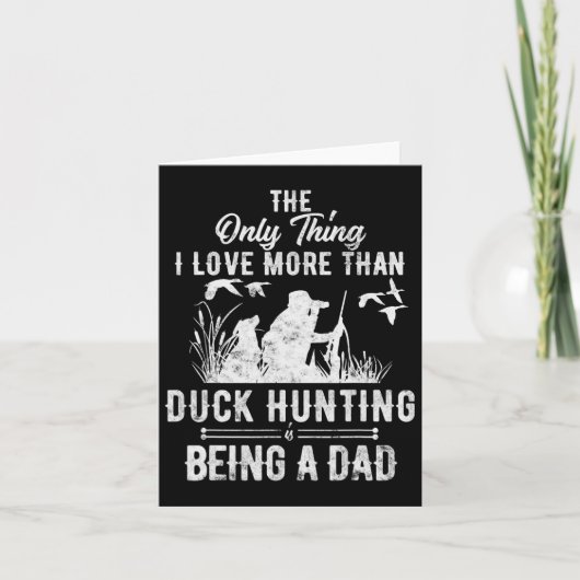 アヒルおもしろい狩り用パパドッグギフト付アヒル狩り カード (正面)
